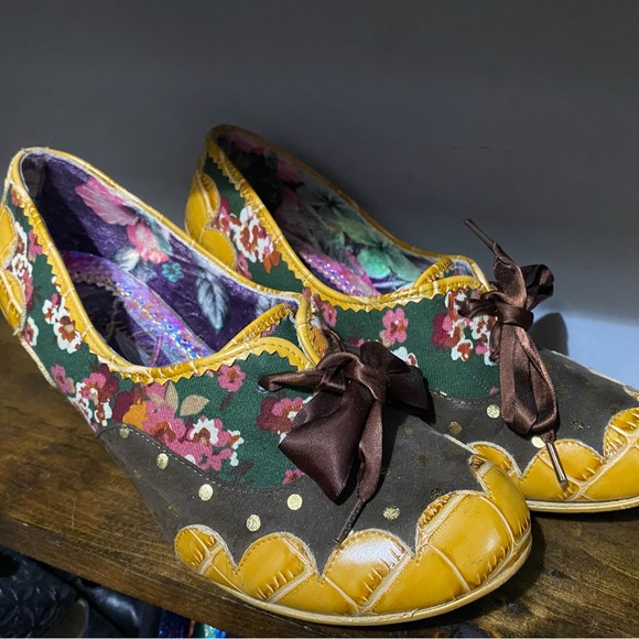 Irregular Choice funky retro heels size 10 eur 41 π - Picture 1 of 5